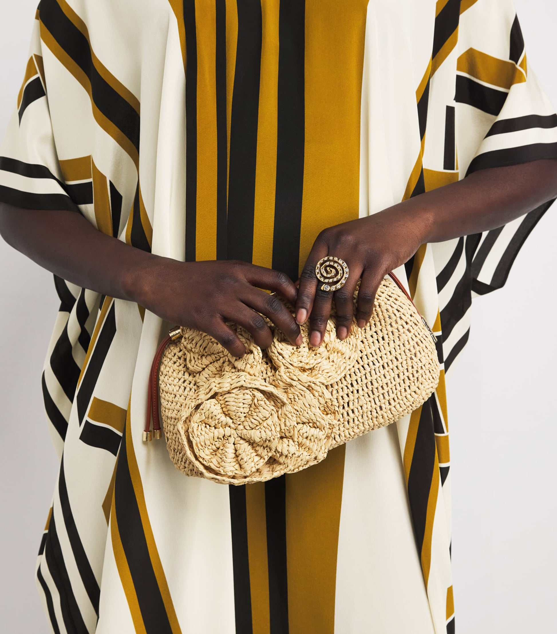 Multi Silk Stripe Kaftan