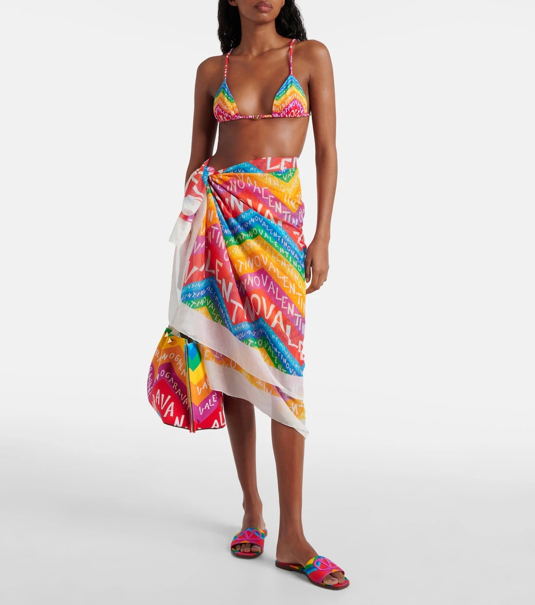 Valentino - Valentino Chevron 24 beach cover-up
