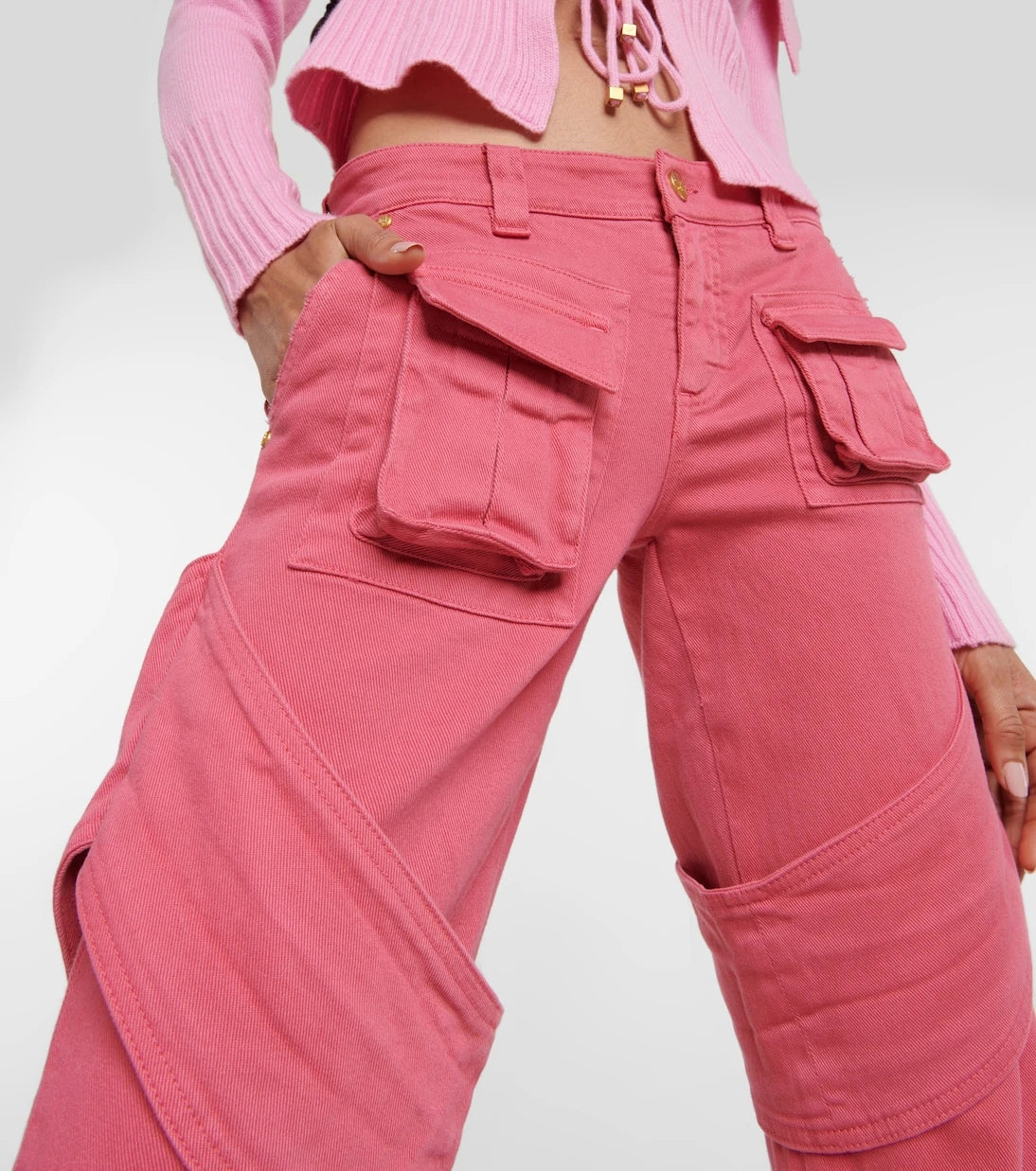 Blumarine - Denim cargo pants