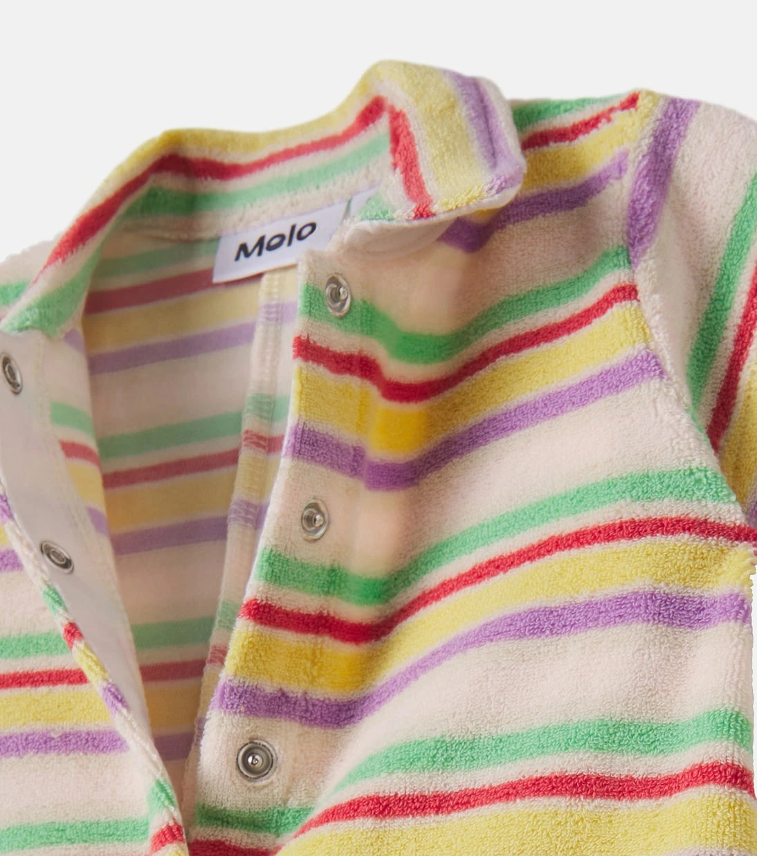 Molo - Baby Fawn striped terry playsuit