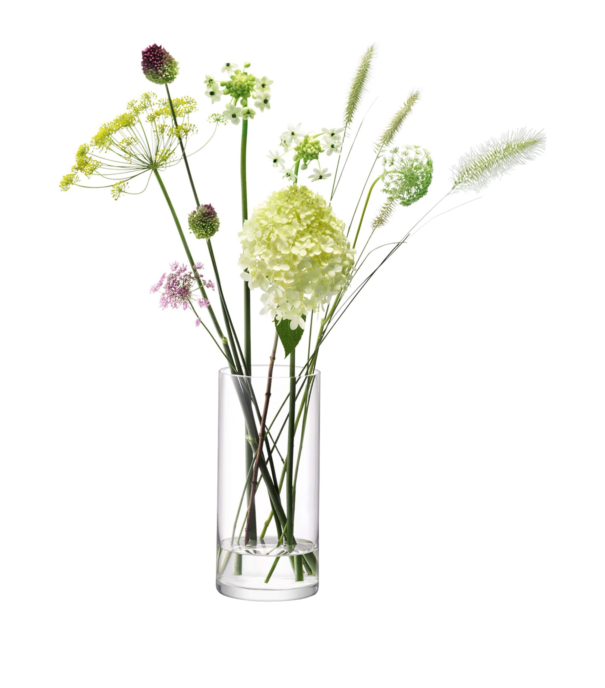 Glass Column Vase (28cm)