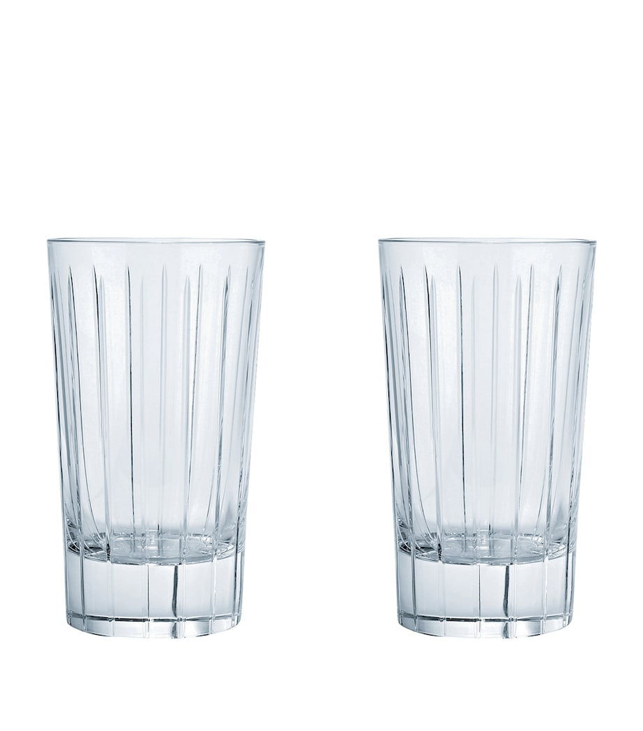 Set of 2 Iriana Crystal Highball Glasses (270ml)