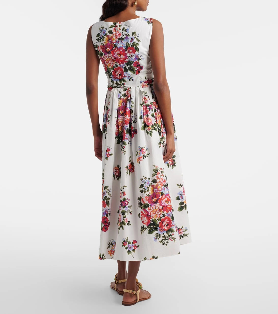 Dolce&Gabbana - Floral cotton midi dress