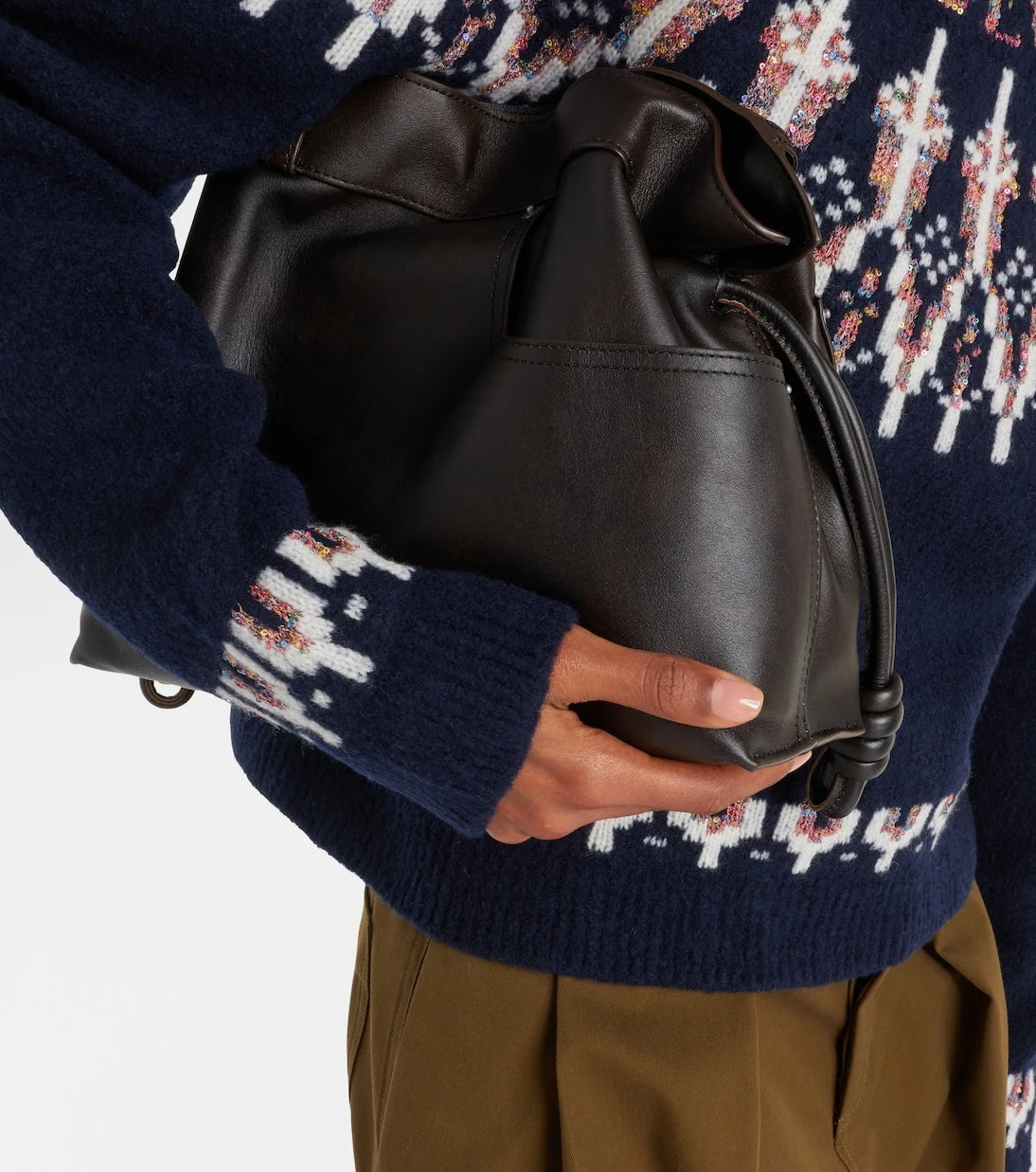 Loewe - Fair Isle sequined wool-blend sweater