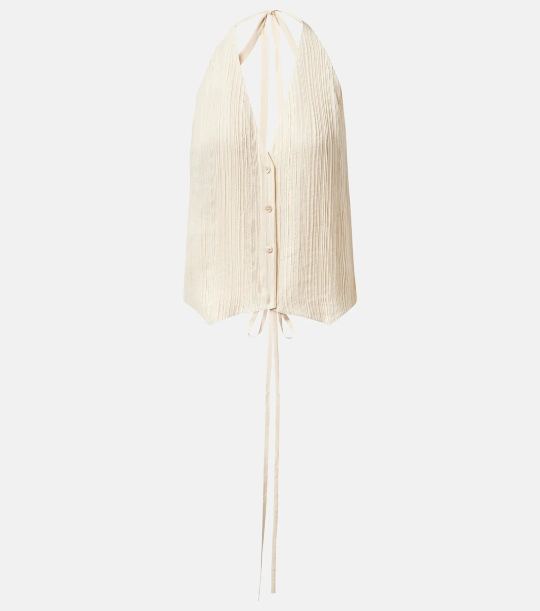 Joseph - Suez pleated halterneck vest