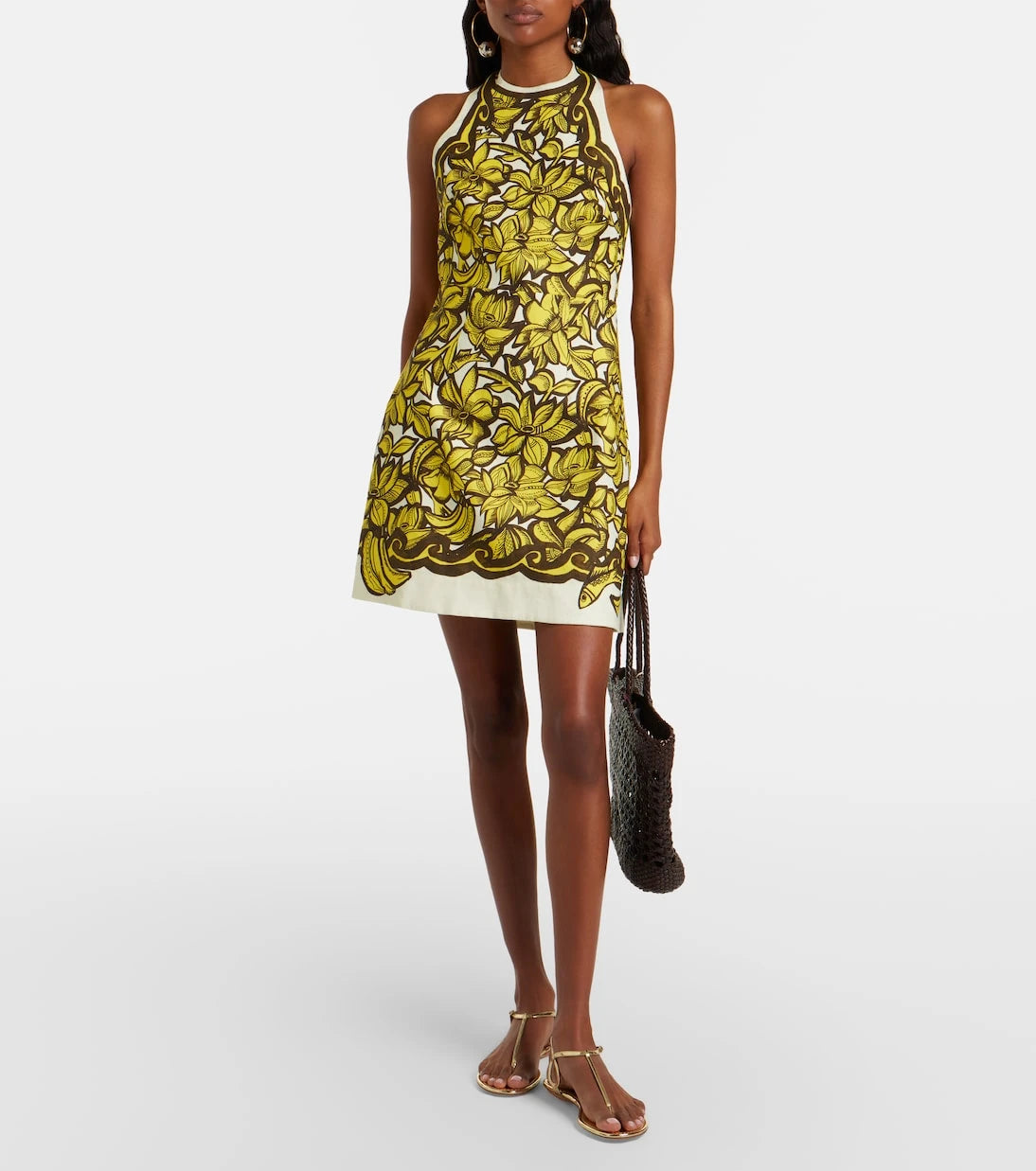 Alémais - Mona floral hemp minidress