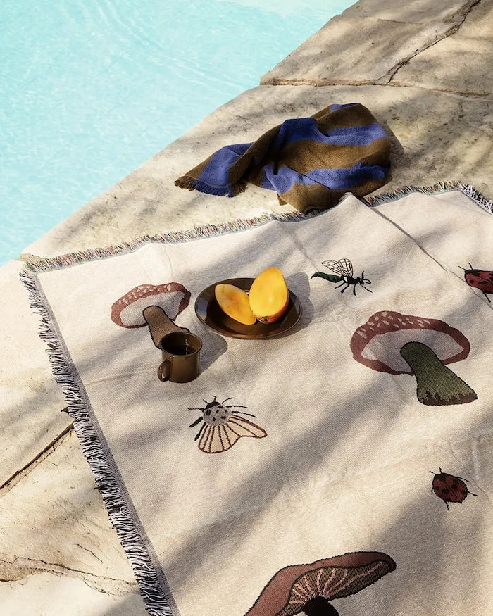 ferm LIVING Forest Tapestry Pamuklu Battaniye 120 x 170 cm