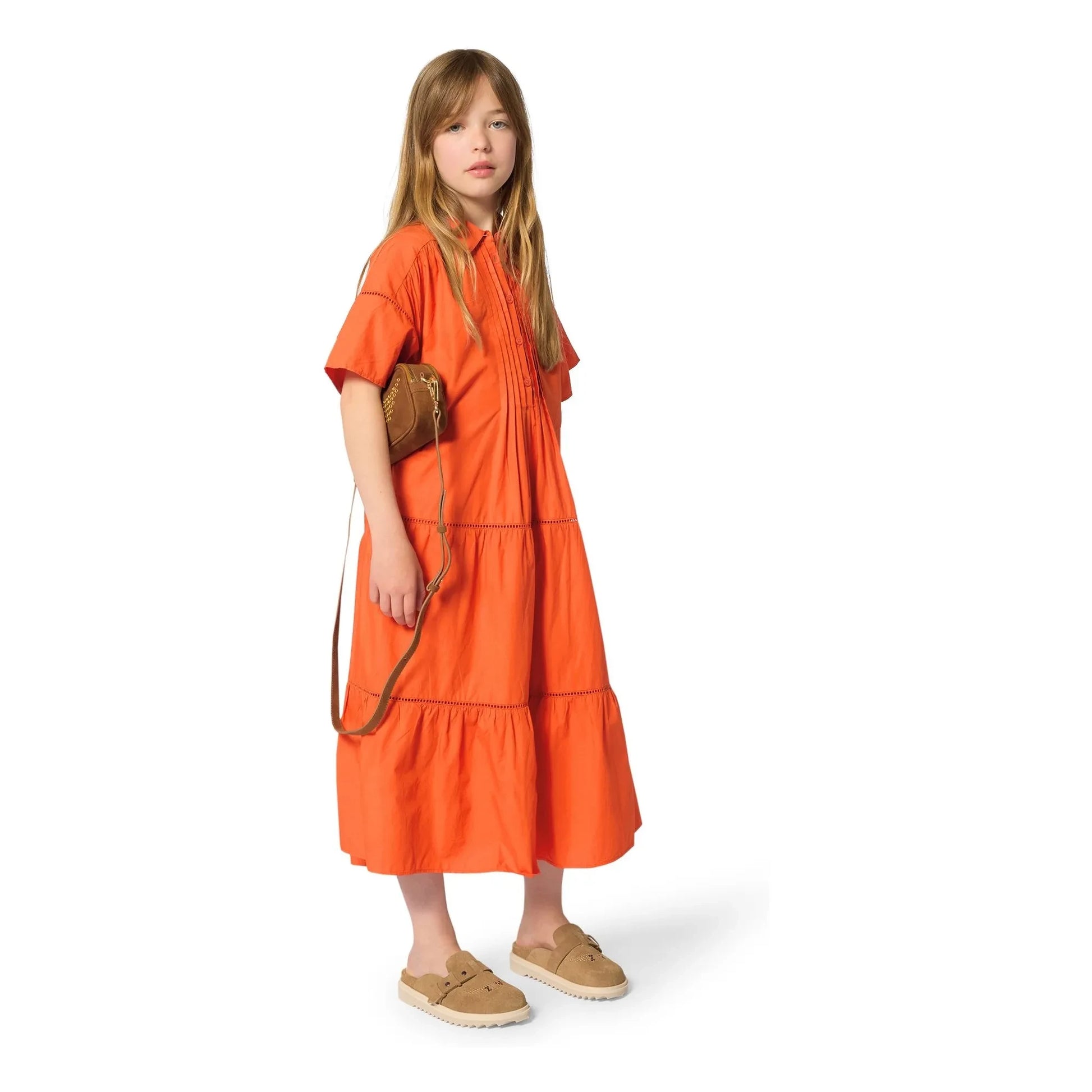 Zadig & Voltaire - Buttoned Ruffle Dress | Blood orange