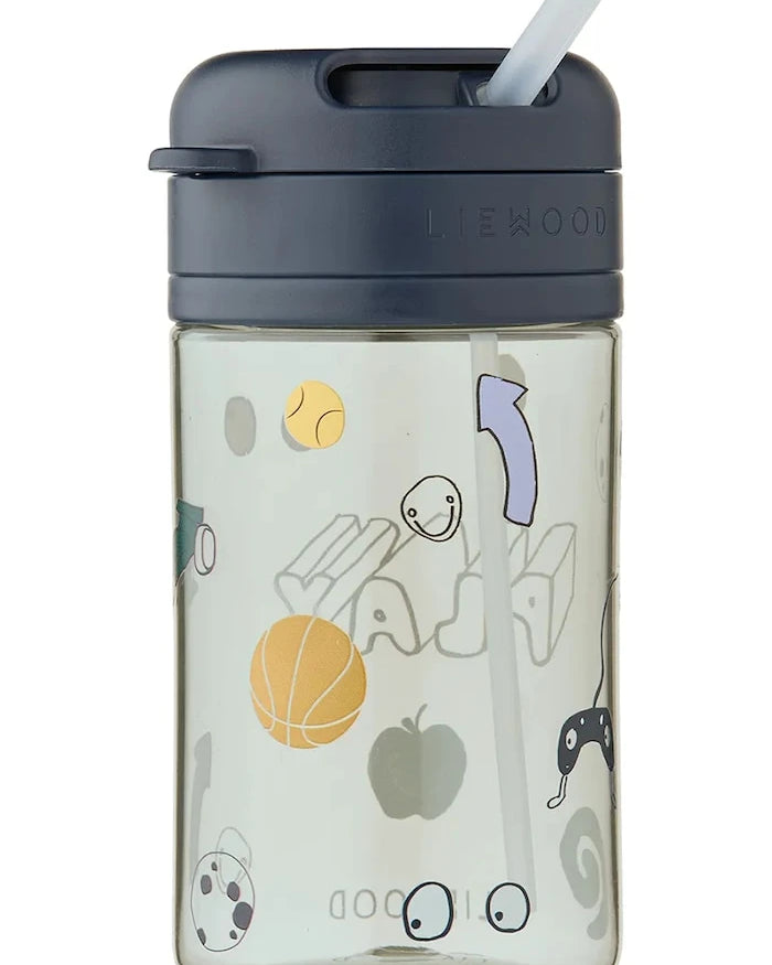 Liewood Çocuklar İçin Su Şişesi Pavia Tritan Straw Cup 500 ml