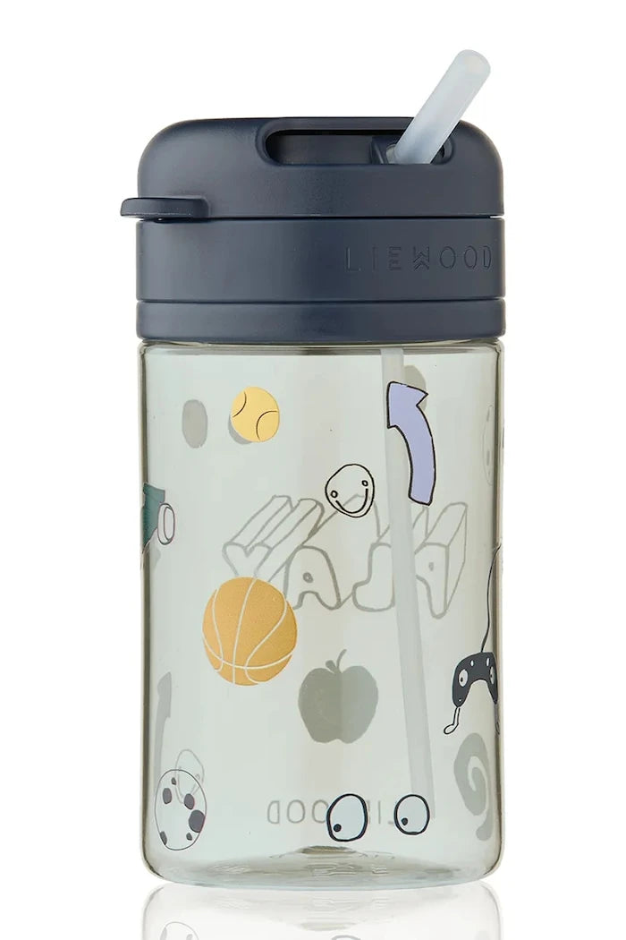 Liewood Çocuklar İçin Su Şişesi Pavia Tritan Straw Cup 500 ml