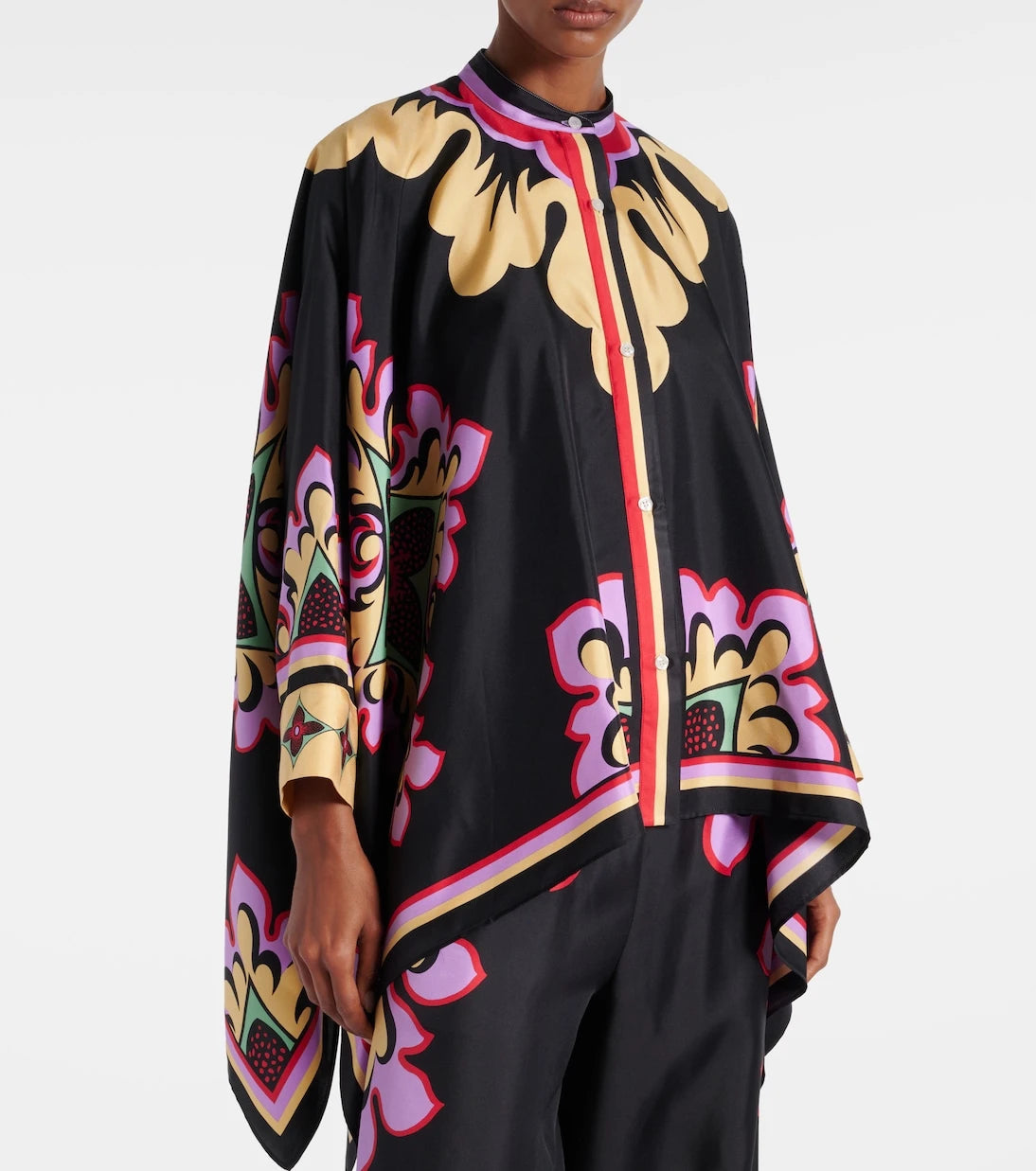 La DoubleJ - Foulard printed silk blouse