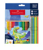 Faber-Castell Colour Grip Dinosaur Pencil Case