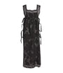 Lace-Trim Fiocchini Nightdress BLACK DEVORE