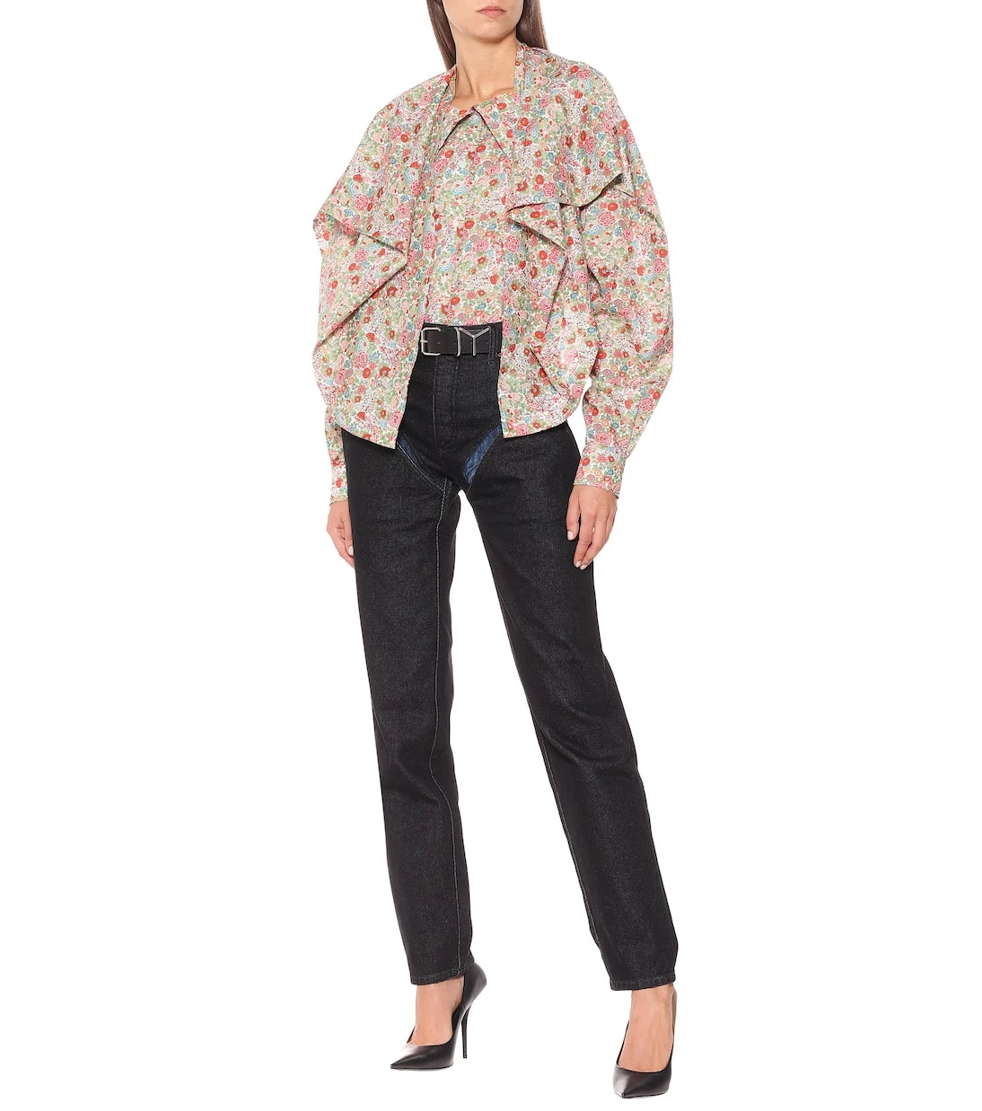 Y/Project - Floral cotton blouse