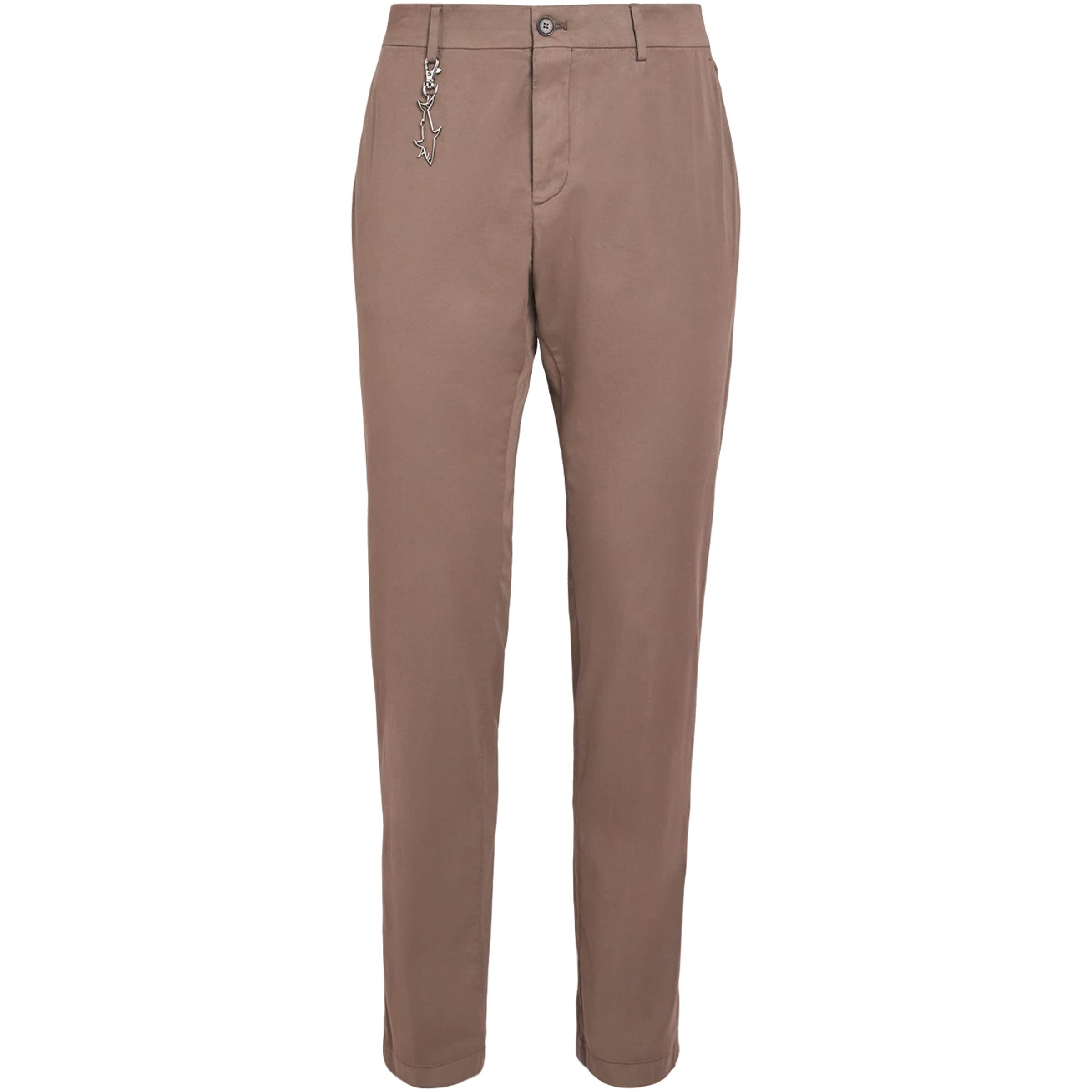 Cotton-Silk-Blend Straight Chinos