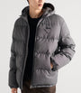 Prada Grey Wool Fleece Puffer Jacket