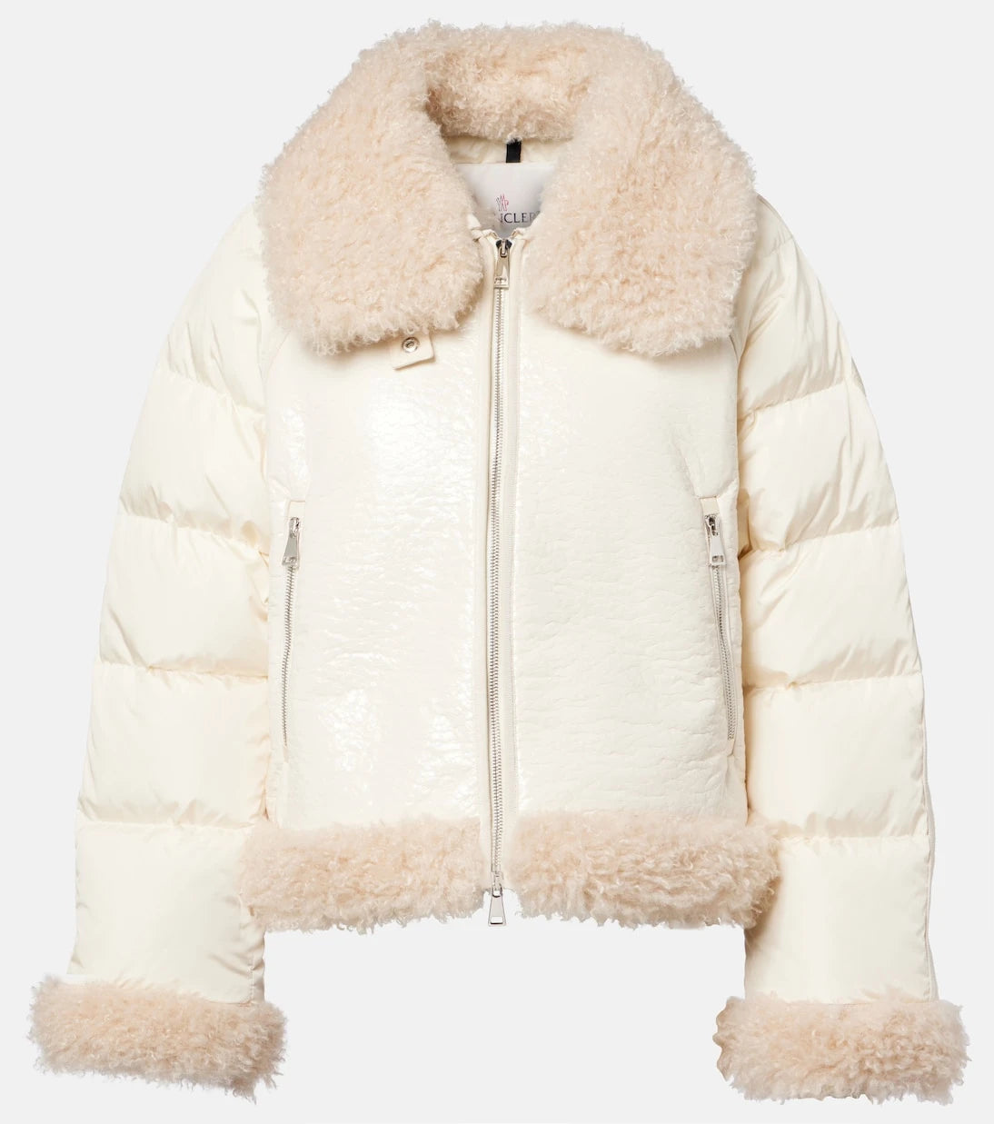 Moncler - Rubrouk teddy-trimmed down jacket