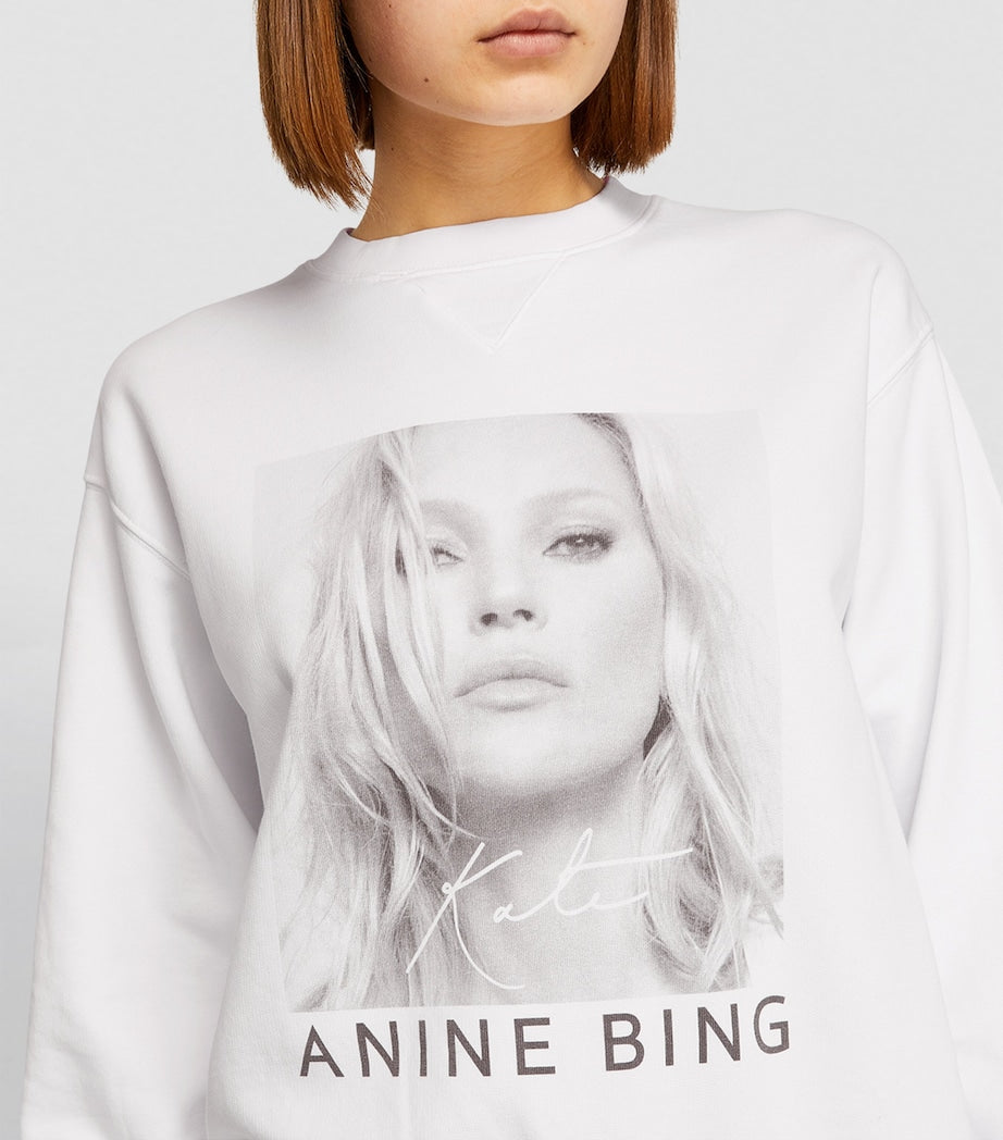 ANINE BING White x Kate Moss Ramona Sweatshirt