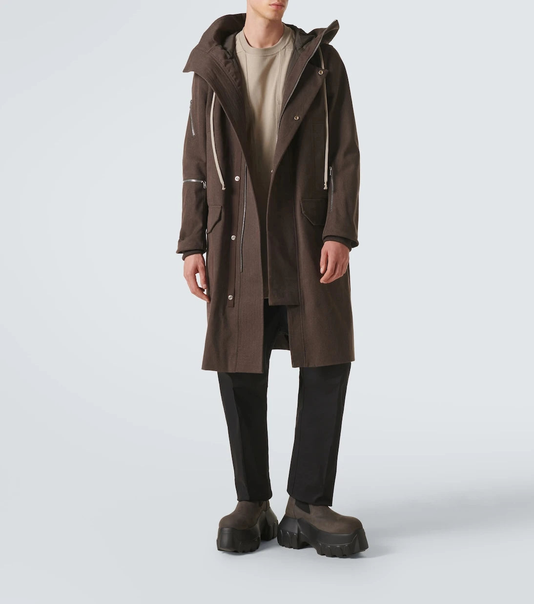 Rick Owens - Oversized cotton coat
