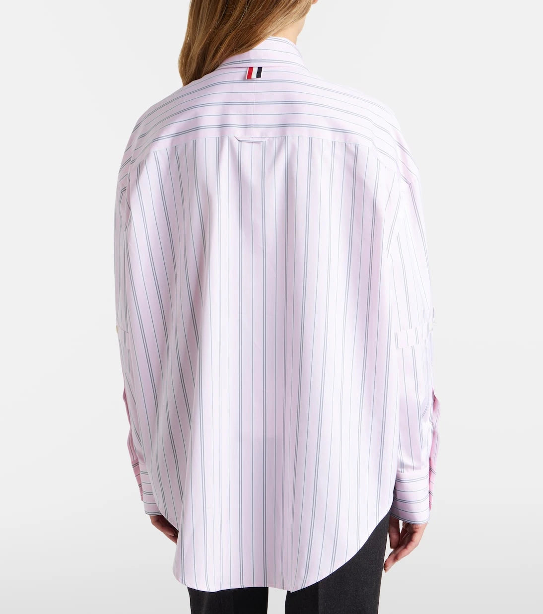Thom Browne - Striped cotton poplin shirt