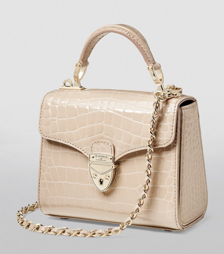 Aspinal Of London Neutral Mini Mayfair Top-Handle Bag