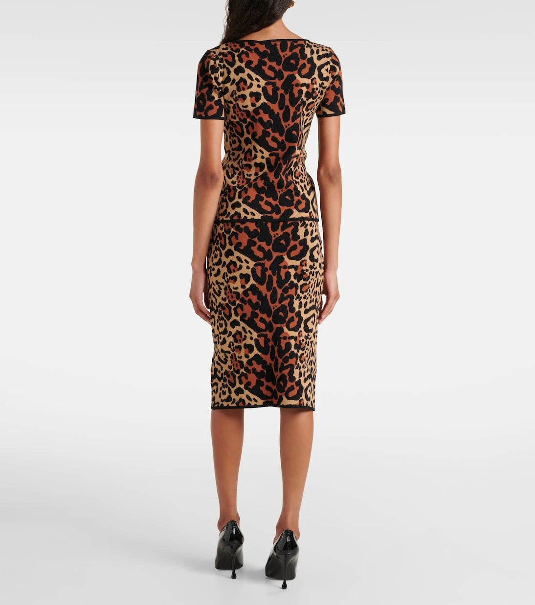 Blumarine - Shoert leopard-print top
