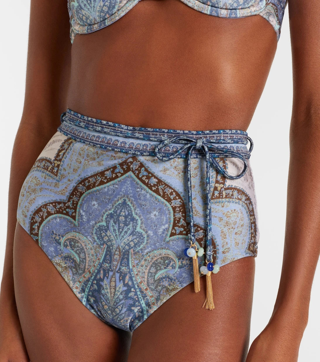 Zimmermann - Wanderlust high-rise bikini bottoms