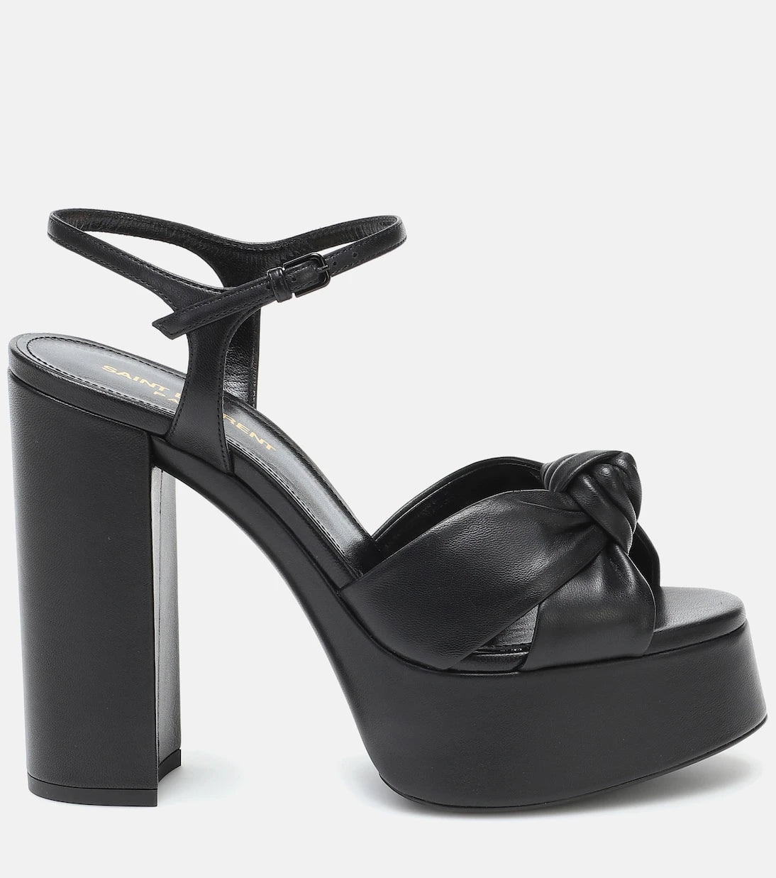 Saint Laurent - Bianca 125 leather platform sandals