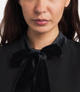 Claudie Pierlot Black Tie-Neck Blouse