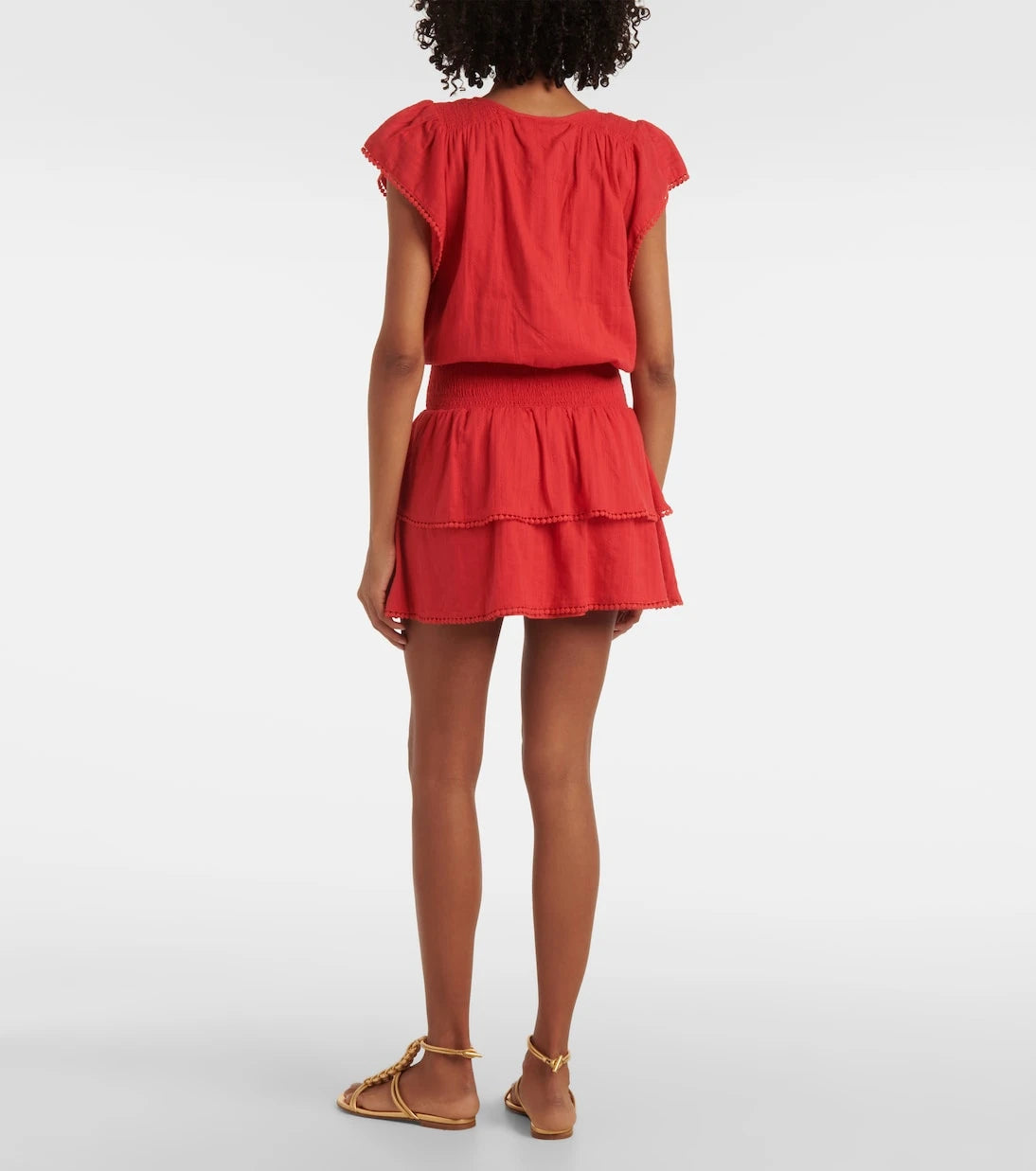 Melissa Odabash - Keri tiered cotton minidress