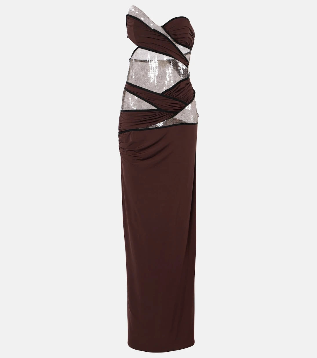 Nensi Dojaka - Sequined draped gown