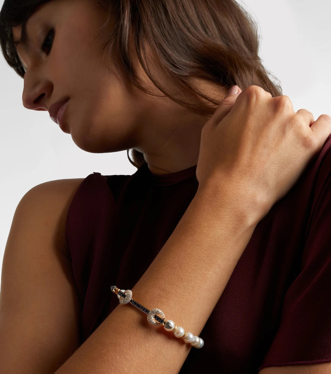 Ananya - Chakra 18kt gold bracelet with gemstones