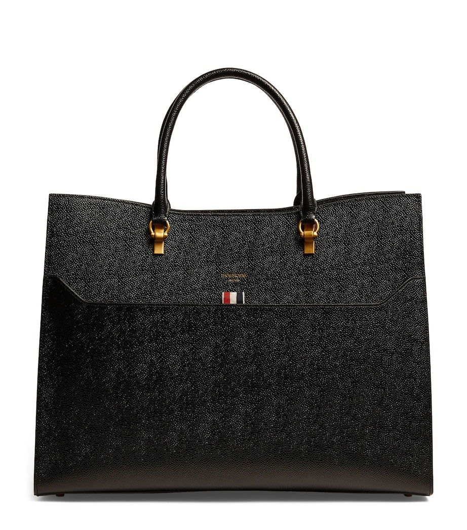 Large Leather Duet Tote Bag