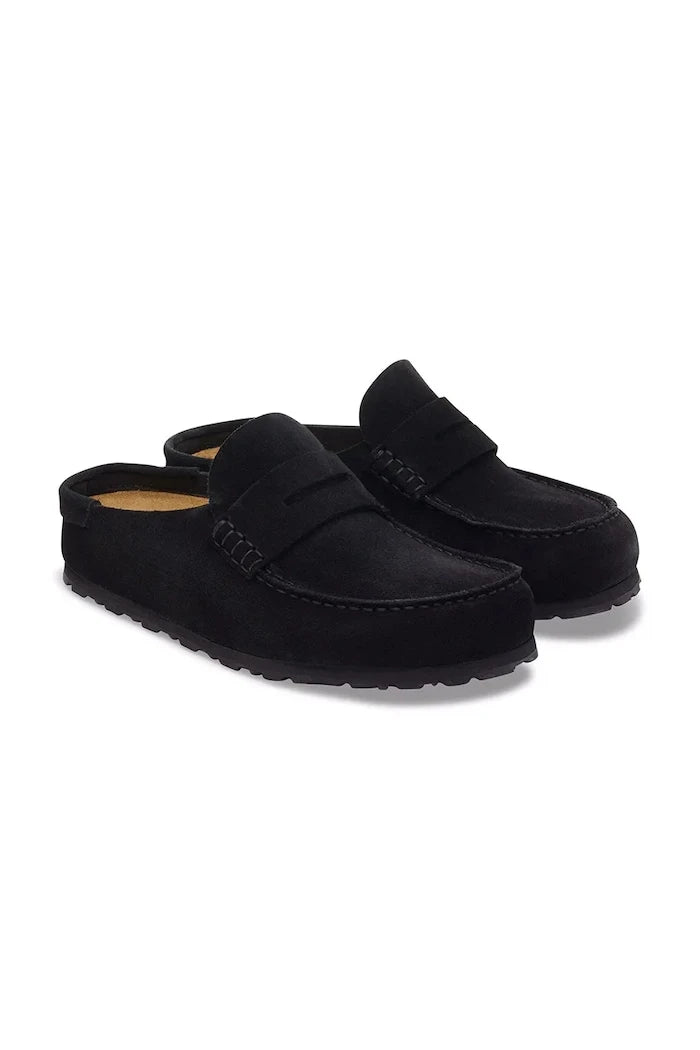 Birkenstock kadın süet terlik sabo Naples Wrapped Suede Leather