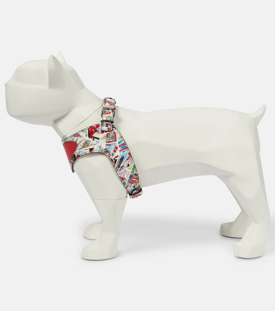 Christian Louboutin - Loubiharness printed leather dog harness