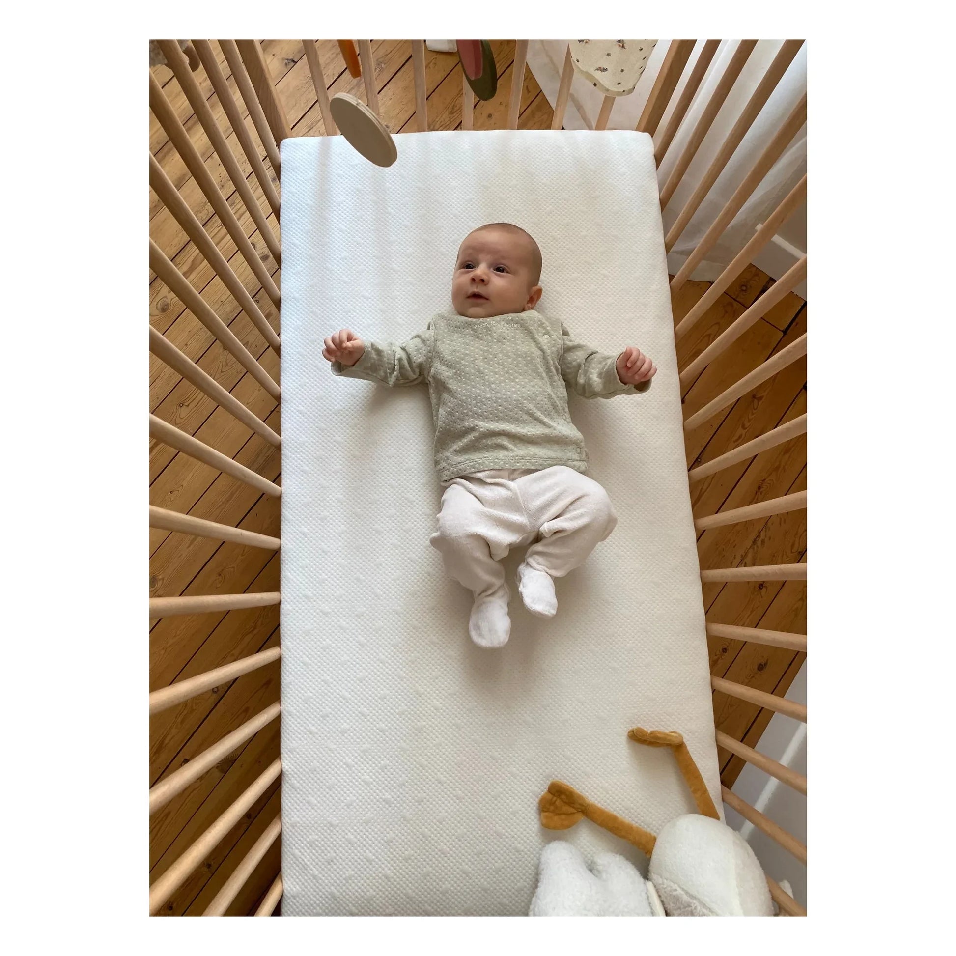 Candide - Organic cotton mattress with removable covers | White