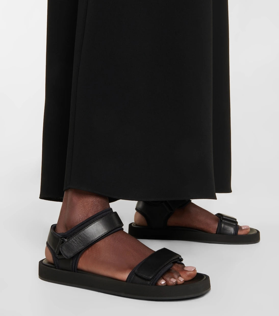 The Row - Hook and Loop leather sandals
