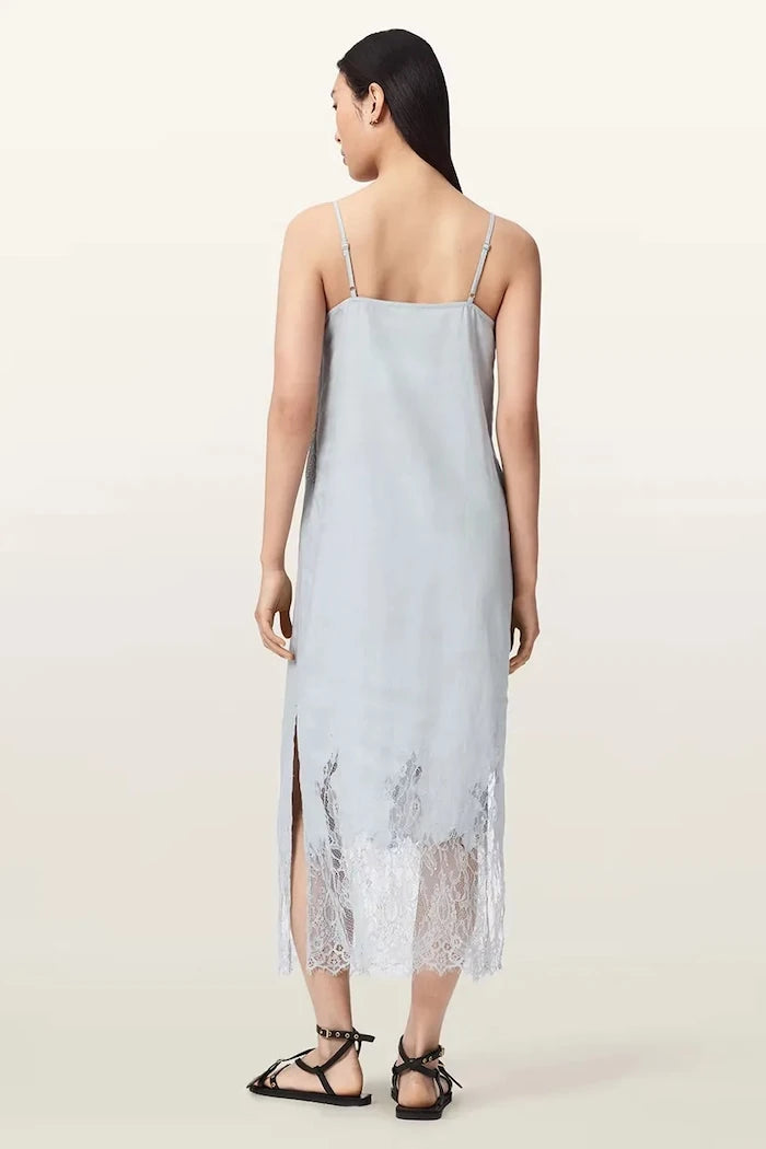 AllSaints рокля бельо от лен SAMIA