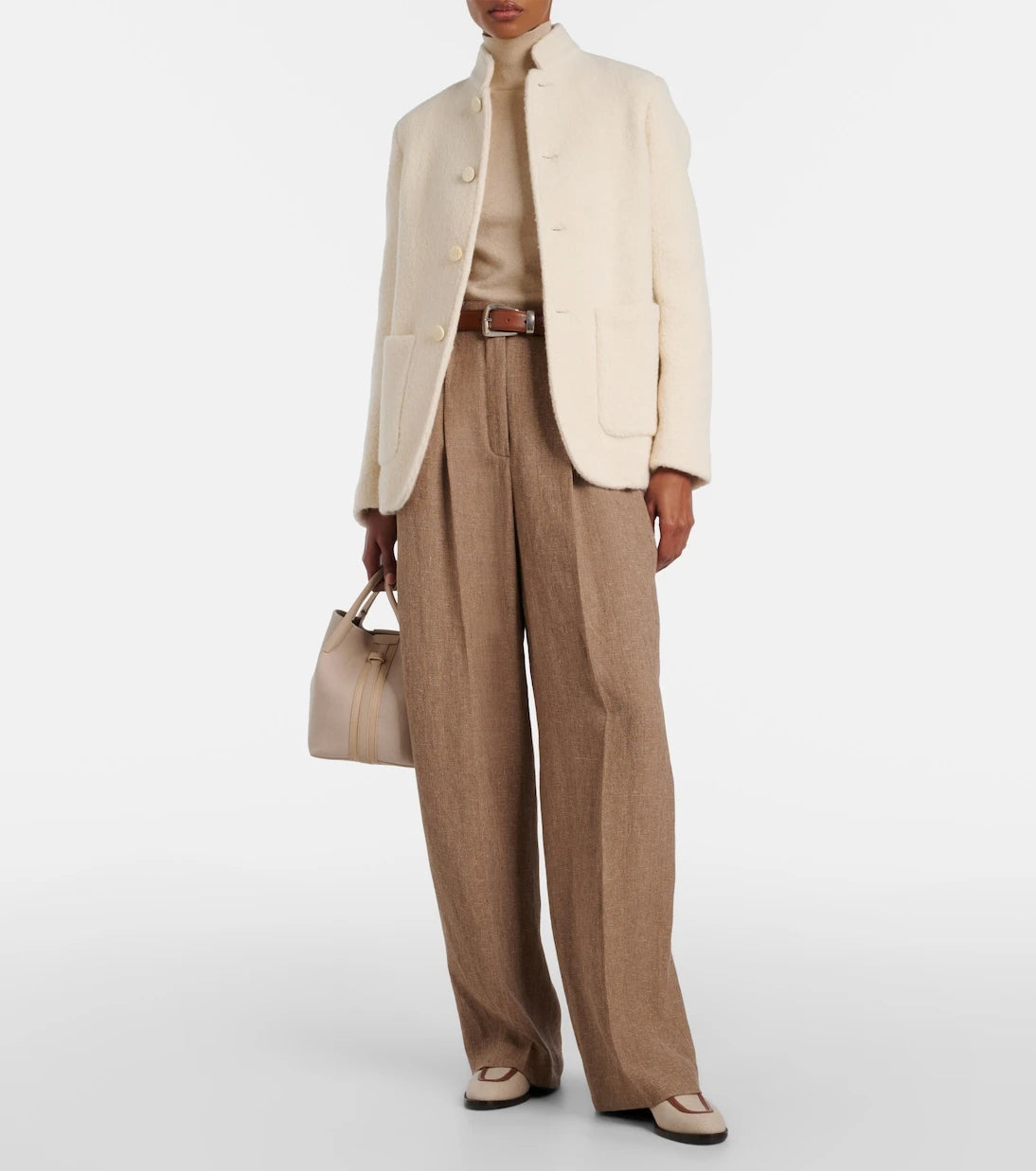 Loro Piana - Bale Small leather bucket bag