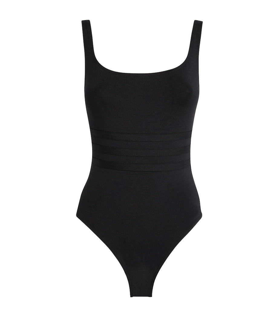 Black Scoop-Back Asia Swimsuit