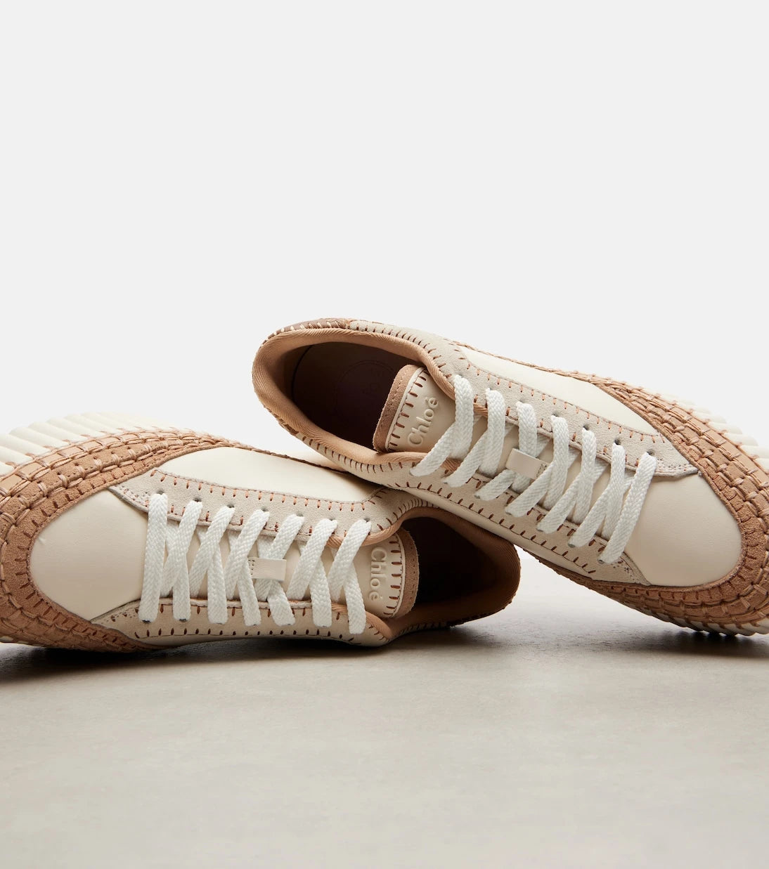 Chloé - Nama leather platform sneakers
