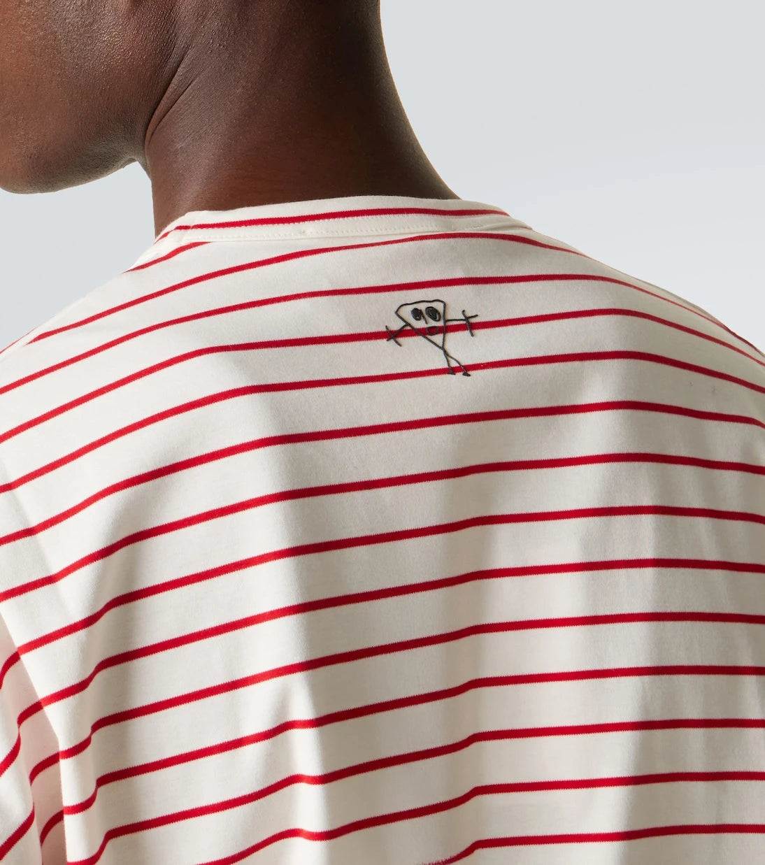 Plan C - Striped cotton T-shirt