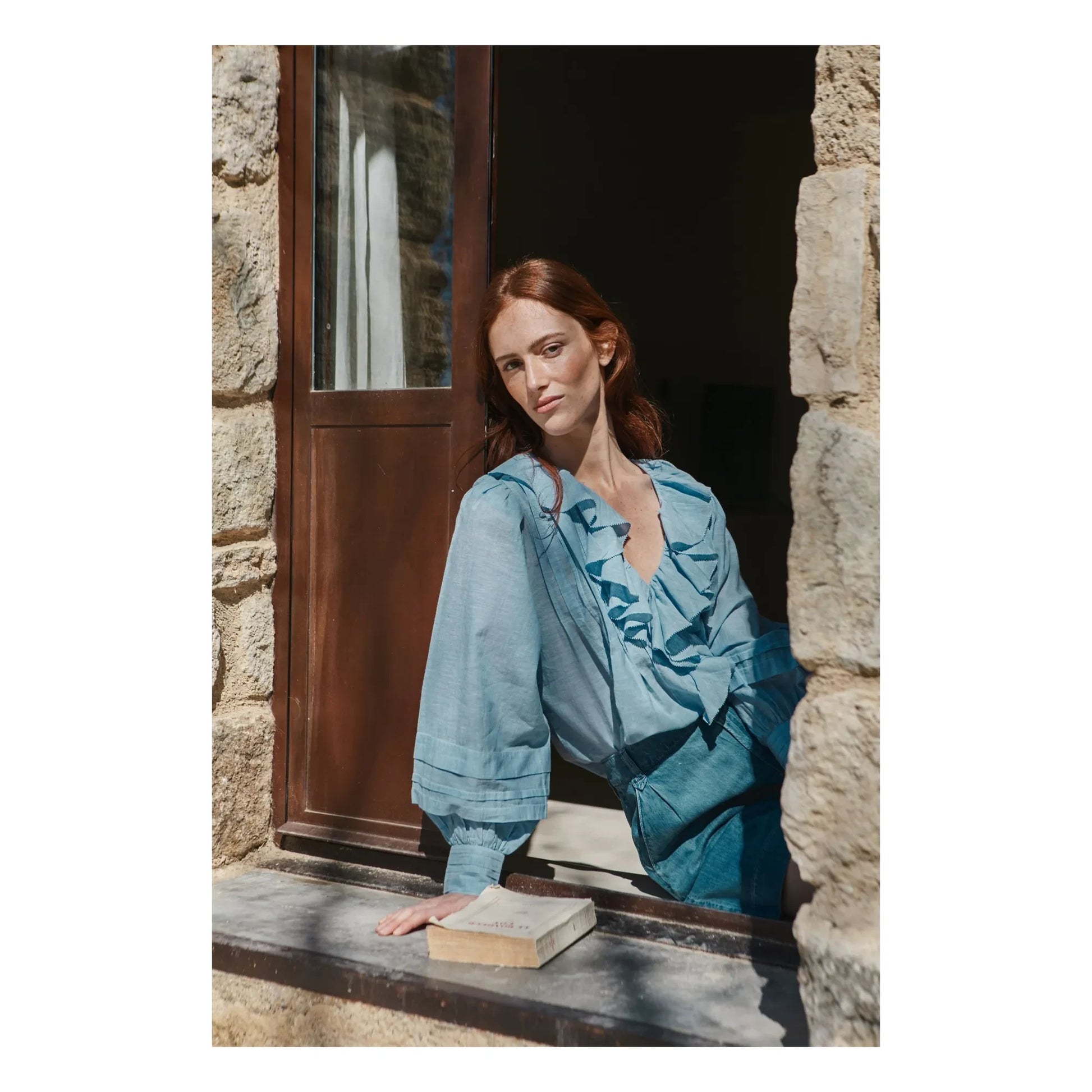 Emile et Ida - Khadi Cotton Blouse | Blue