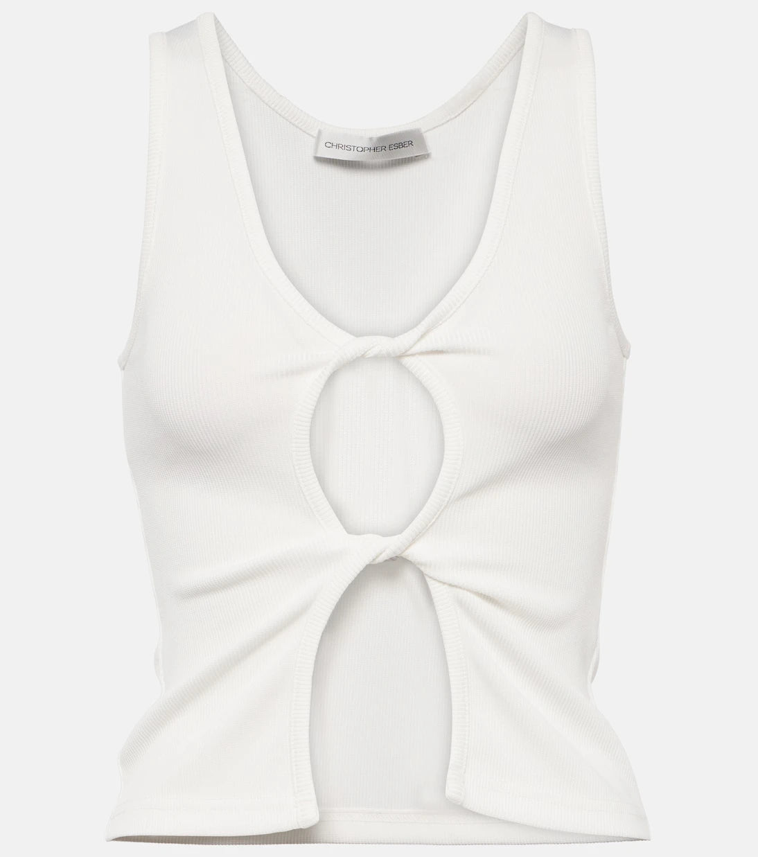 Christopher Esber - Cutout jersey tank top