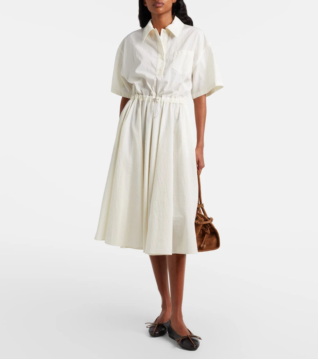 Prada - Cotton-blend polo dress