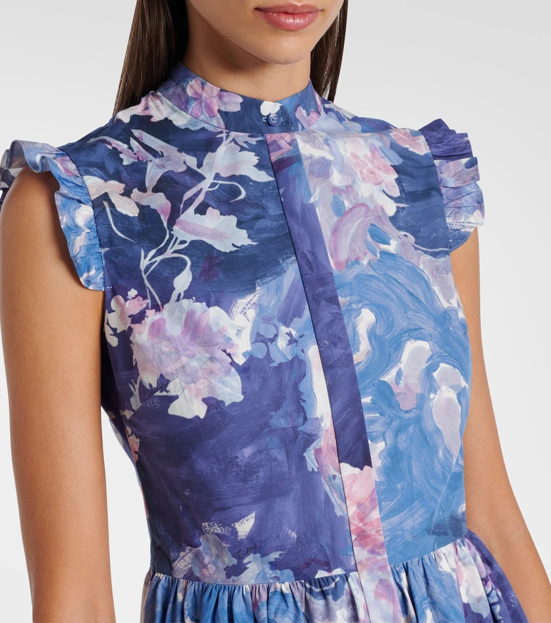 Erdem - Flared floral midi dress