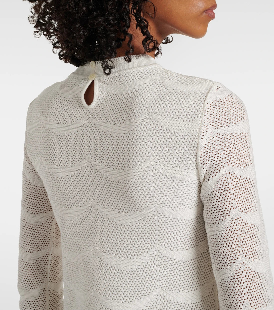 Tom Ford - Knitted scalloped cotton and silk minidress