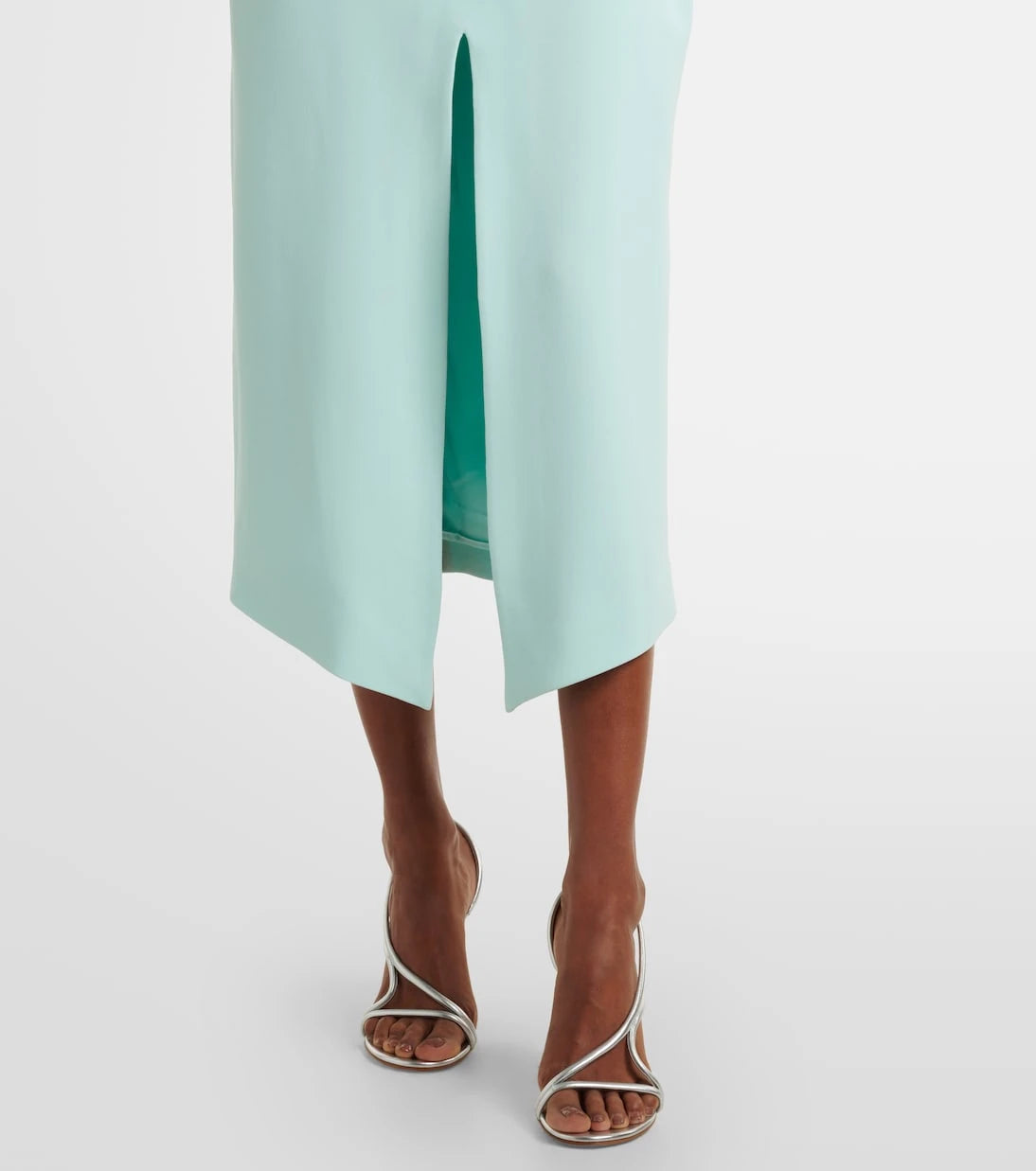 David Koma - Off-shoulder feather-trimmed midi dress