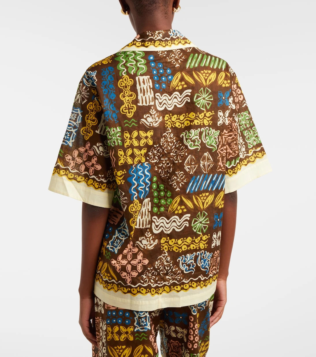 Alémais - Minnie printed cotton bowling shirt
