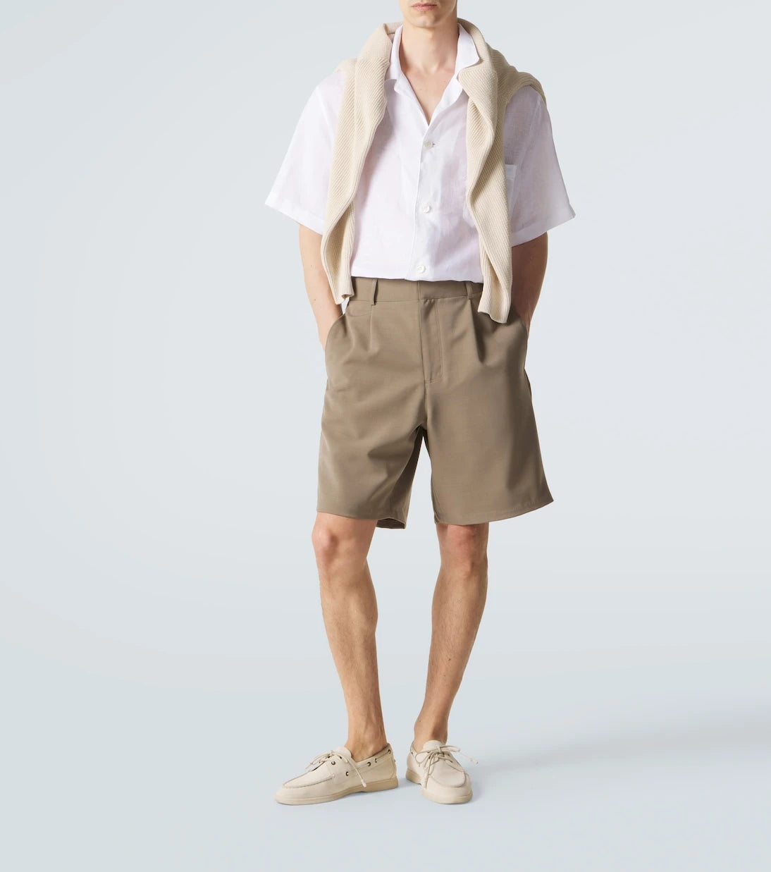 Brioni - Linen bowling shirt
